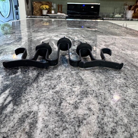 Art Deco Holt Howard  Undulating Candelabra Wrought Iron Wavy French - Picture 4 of 10